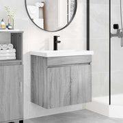 Mobile bagno con rubinetto Sonoma grigio 61 x 40 x 74,5 cm 889542