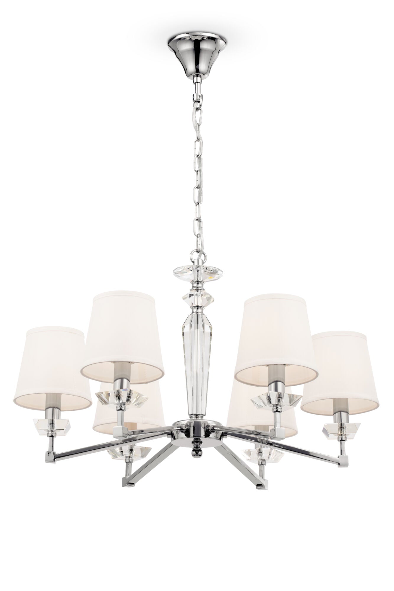 Lampadario Neoclassic in Metallo Beira Nickel