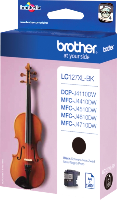 Brother LC127XLBK cartuccia d'inchiostro 1 pz Originale Resa extra elevata (super) Nero