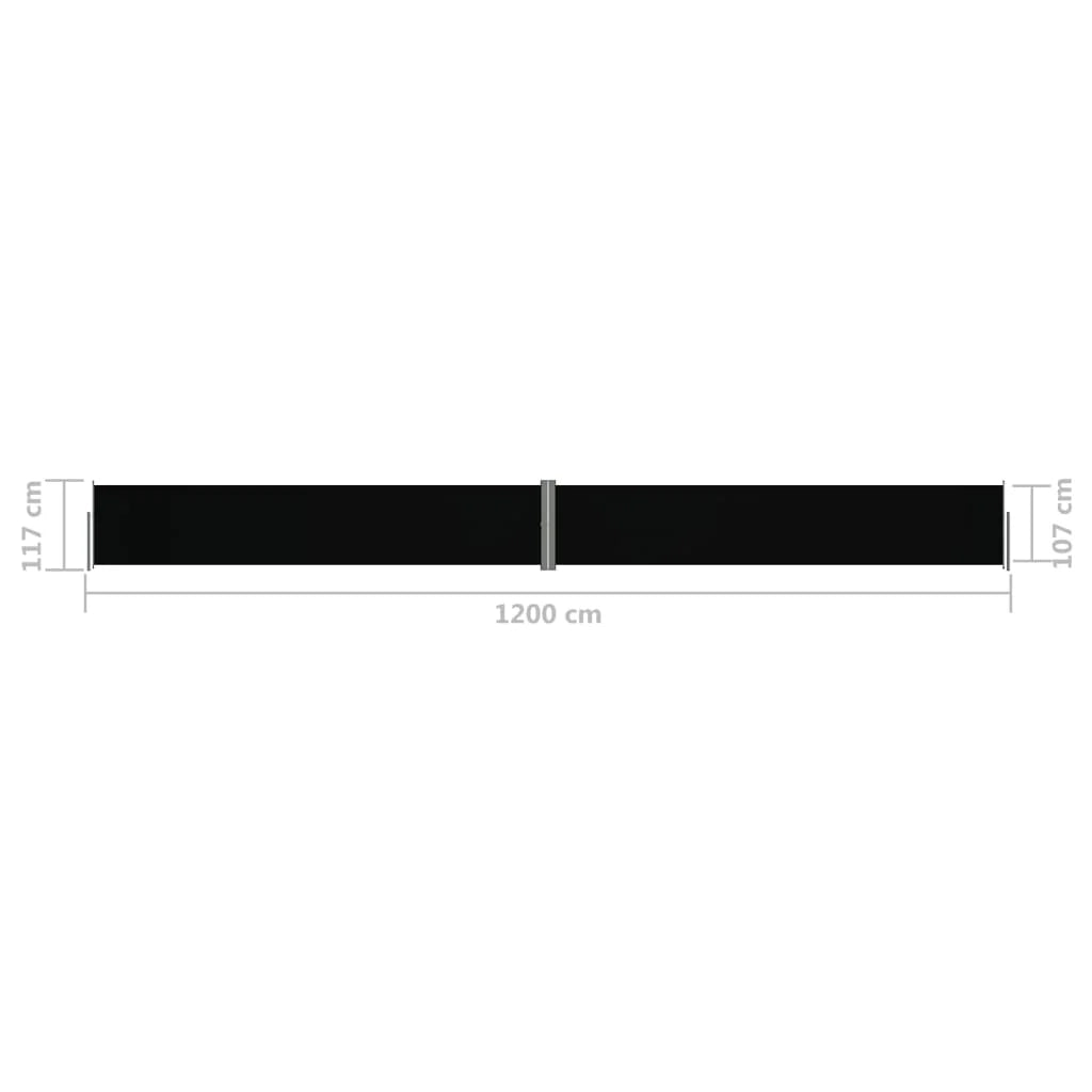 Tendalino laterale retrattile 117 x 1200 cm nero 02_0007428