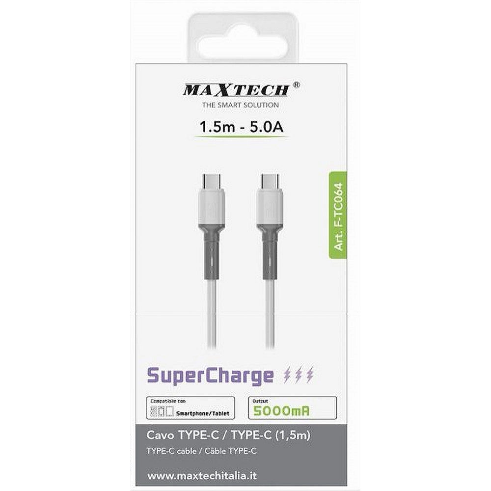 Trade Shop - Cavo Type-c A Type-c Super Carica 5000ma 1.5 Metri Per Smartphone Tablet F-tc064 -