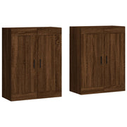 Set di 2 pensili moderni 69,5 x 34 x 90 cm pratici per riporre oggetti stile elegante legno composito marrone 02_0055490