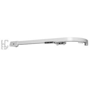 SCORRITENDA GRECIA IN ALLUMINIO 170/20 CM BIANCO- 1,0 pz