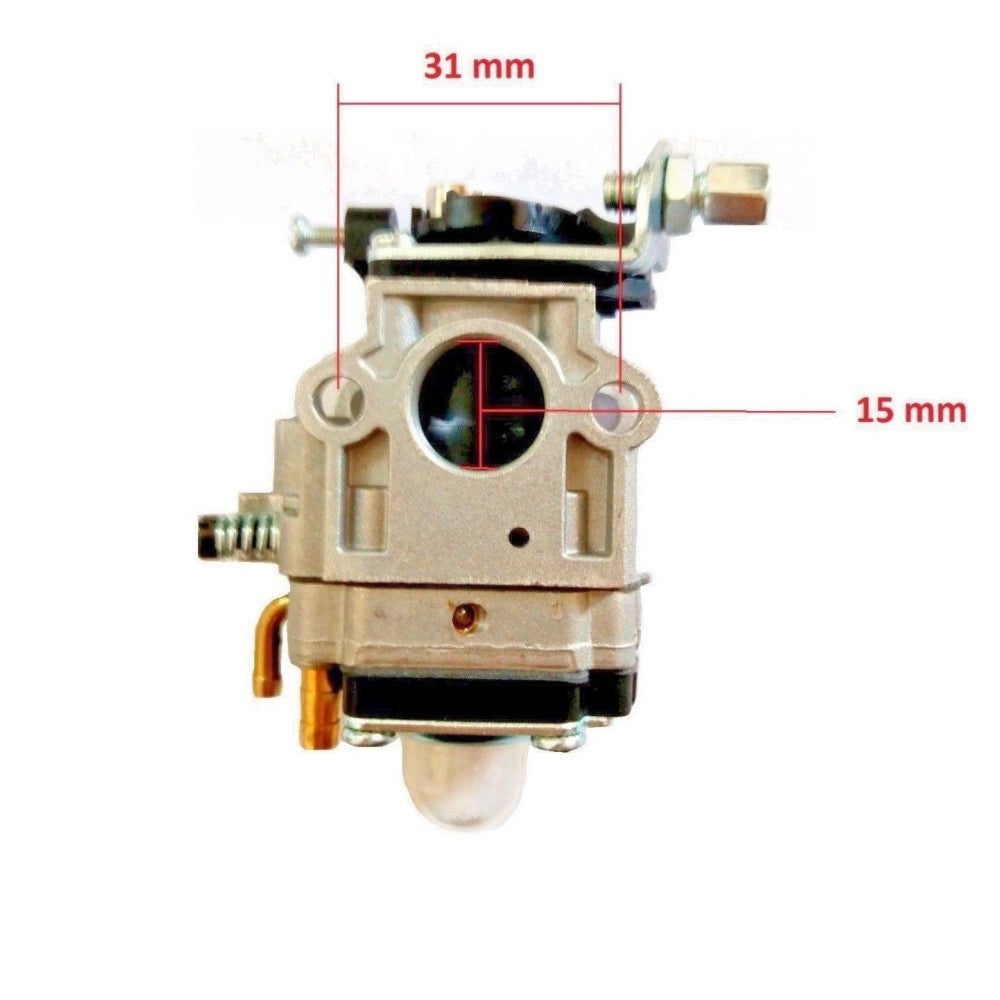Trade Shop - Carburatore Per Decespugliatore 2 Tempi 43cc In Lega Alluminio Foro 15mm -