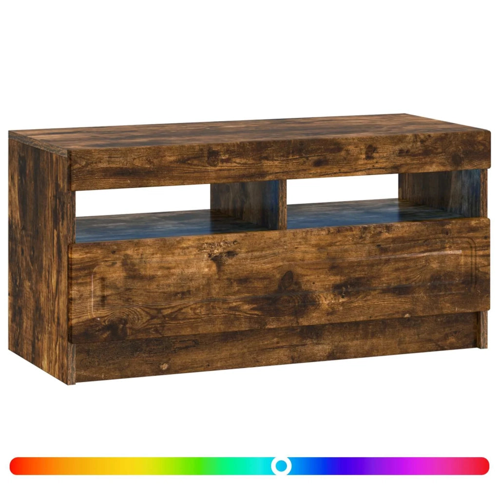 Mobile TV LED Rovere Fumo Legno ingegnerizzato 897880