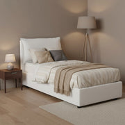Aphrodite, Letto Singolo Sfoderabile Made in Italy, Bianco