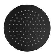 Soffione doccia tondo ultraslim Ø 25 cm orientabile nero opaco