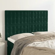 Testiera Verde Scuro 144x5x118/128 cm Velluto 3116817