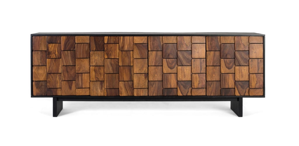 Credenza a quattro ante in legno di sheesam