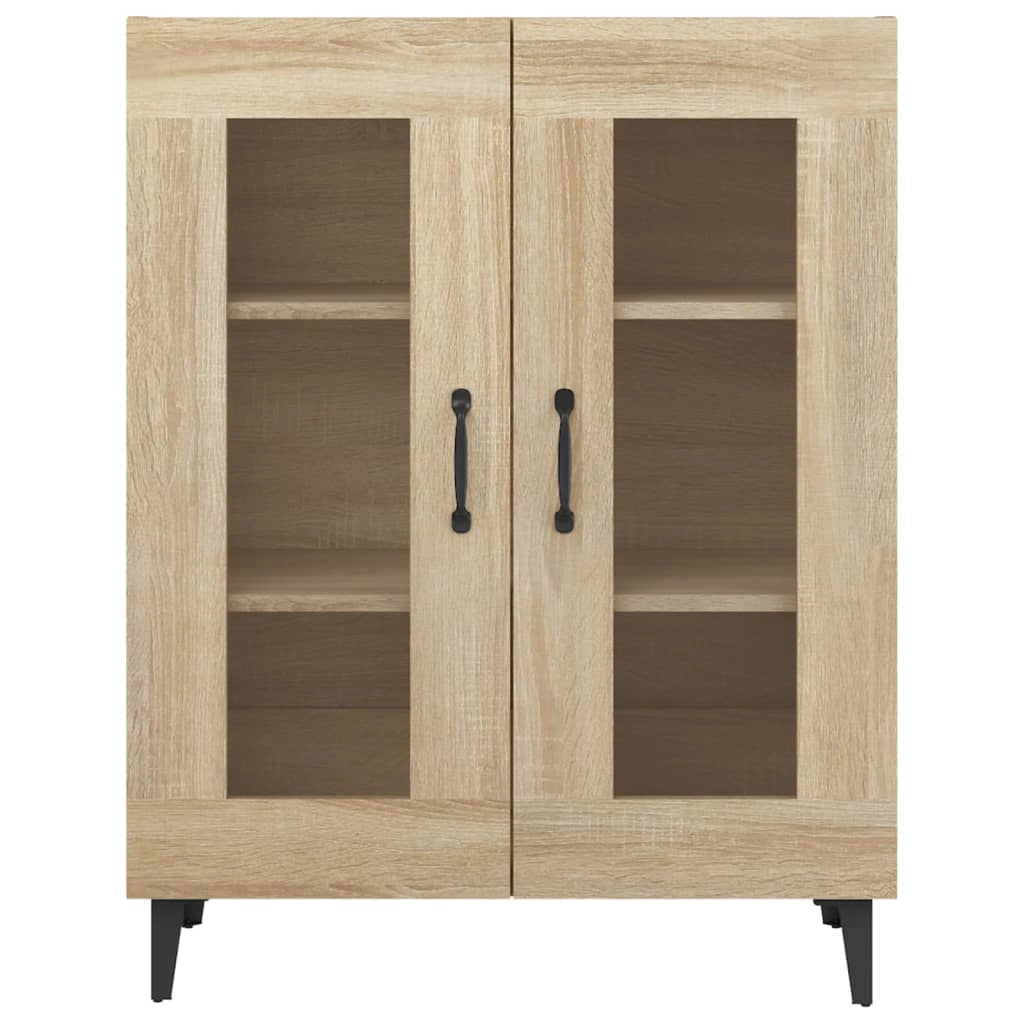 Buffet credenza cassettiera armadio mobile contenitore organizer cucina soggiorno rovere Sonoma 69,5 x 34 x 90 cm legno ingegnerizzato marrone 02_0031672