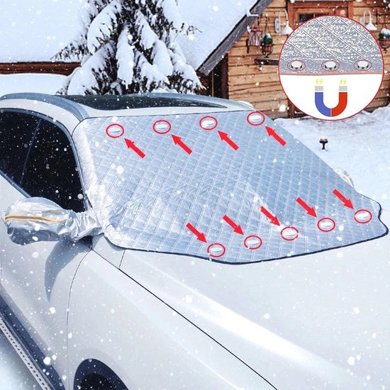 Vernice per Parabrezza - Blocco Sole Magnetico per Auto - Copertura Invernale e Protezione dal Gelido - Protezione da Neve e Ghiaccio per SUV