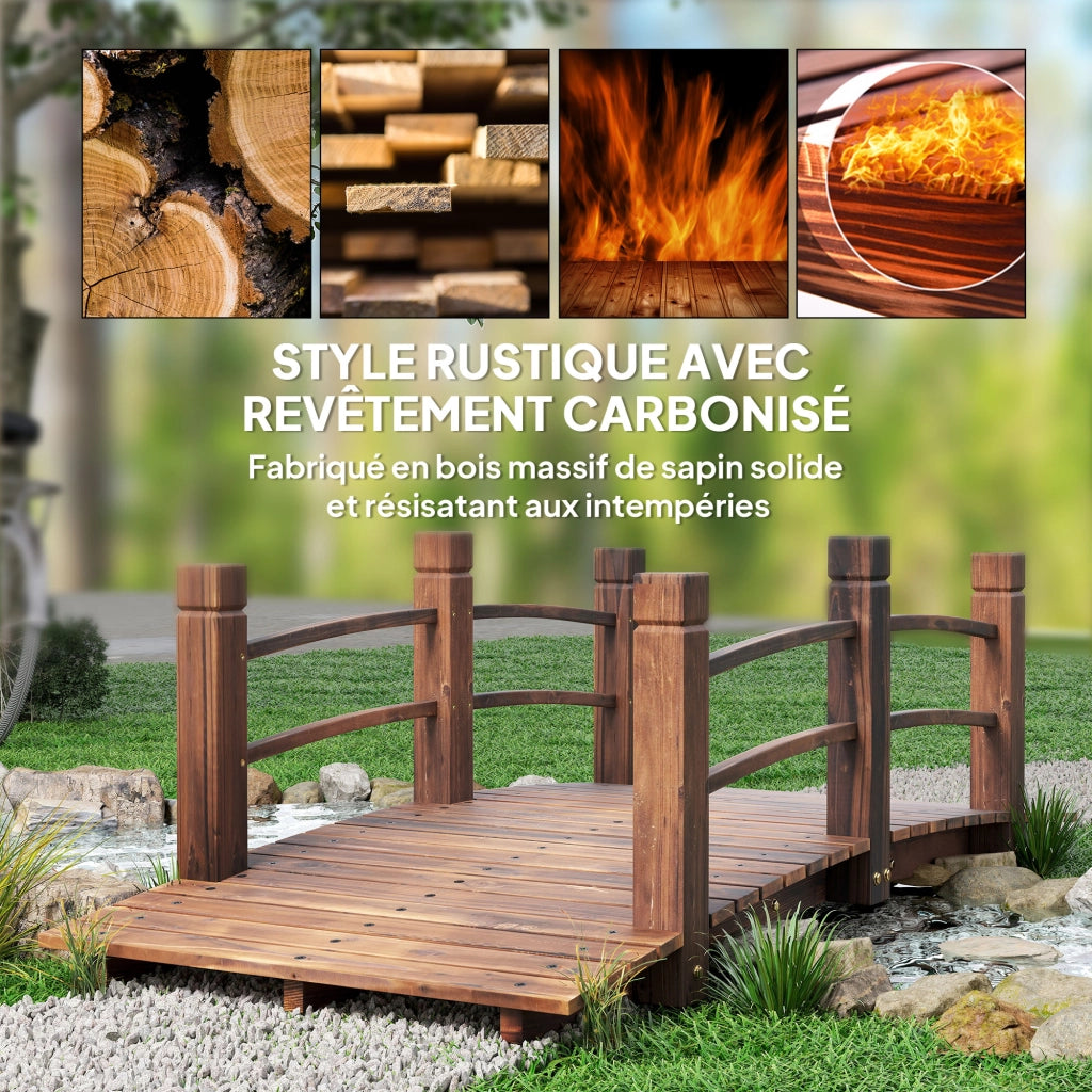 Ponticello da Giardino ¨C zephmum ¨C Legno di Pino 152.5x67x48 cm