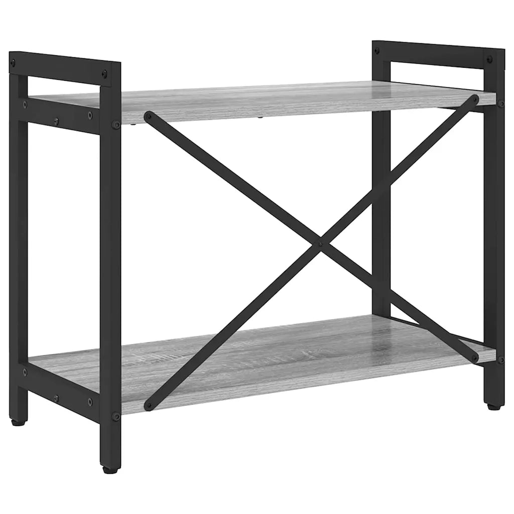 vidaXL Libreria Grigio sonoma 60 x 30 x 48.5 cm Legno multistrato