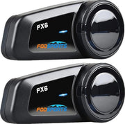 Sistema di Comunicazione per Motocicli con Bluetooth - Supporto per 6 Persone, Impermeabile e FM