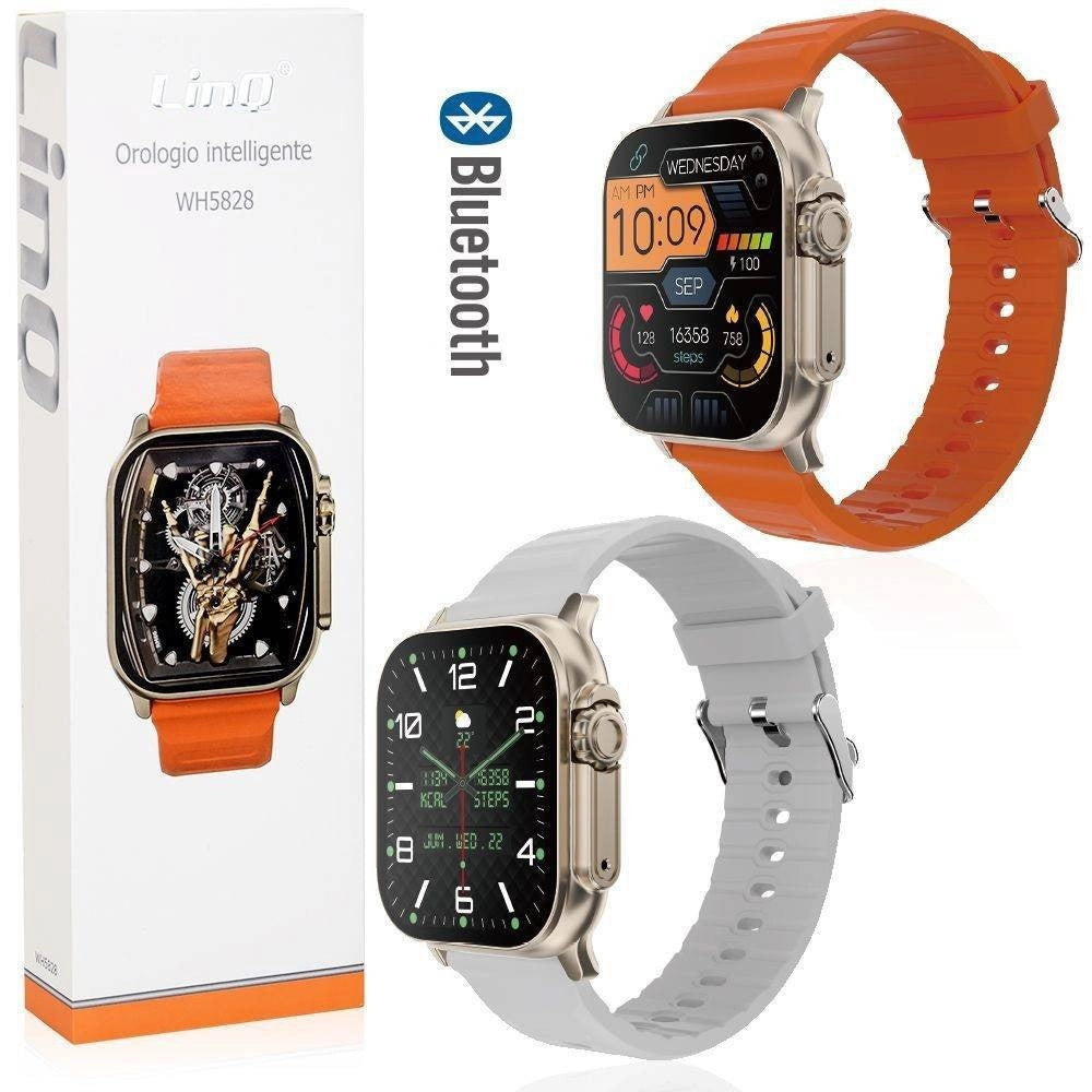 Trade Shop - Smartwatch Orologio Intelligente Bluetooth Smart Sport Cinturino In Gomma Wh5828 -