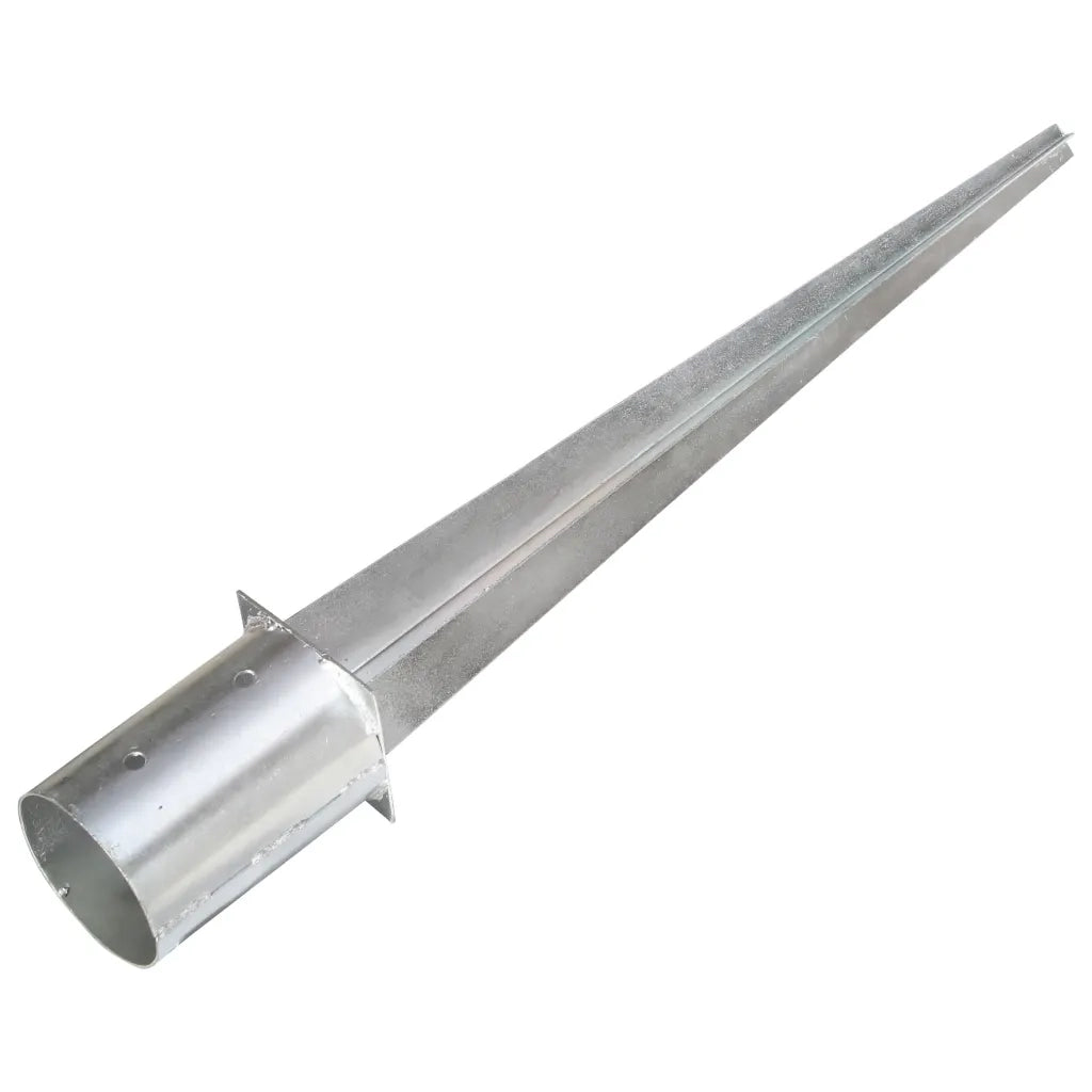 Picchetti di Terra 6 pz Argento 10x76 cm in Acciaio Zincato 145432