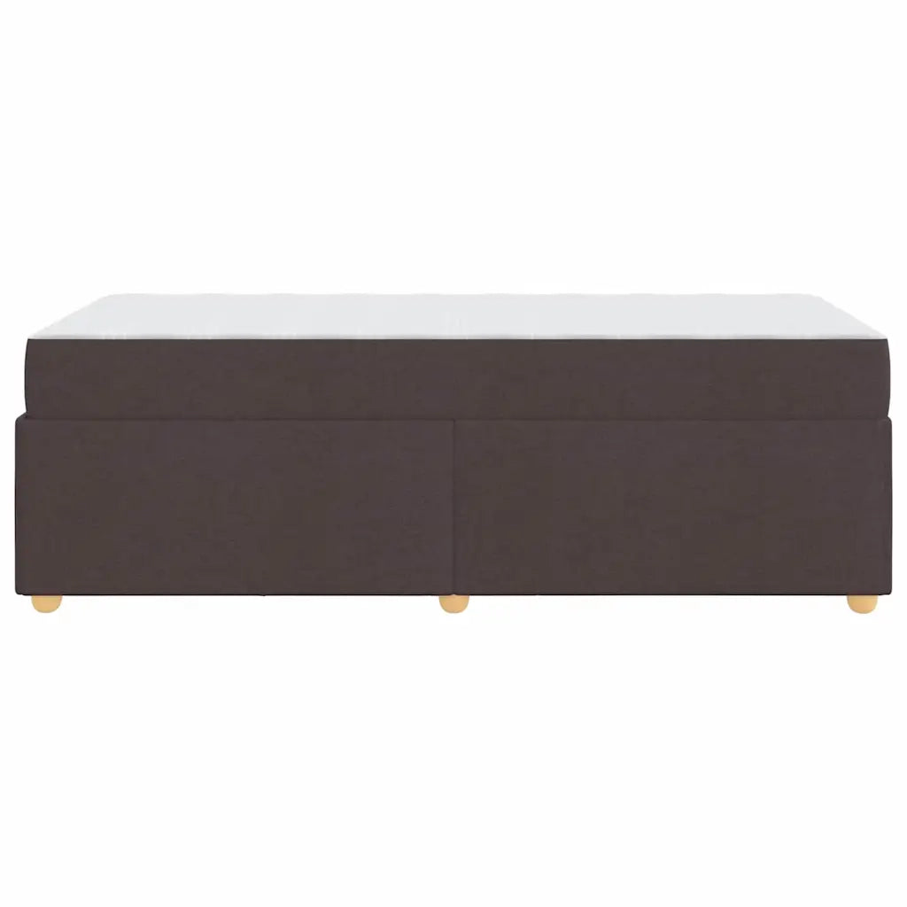 Struttura del letto Marrone Scuro 80 x 200 cm Tessuto