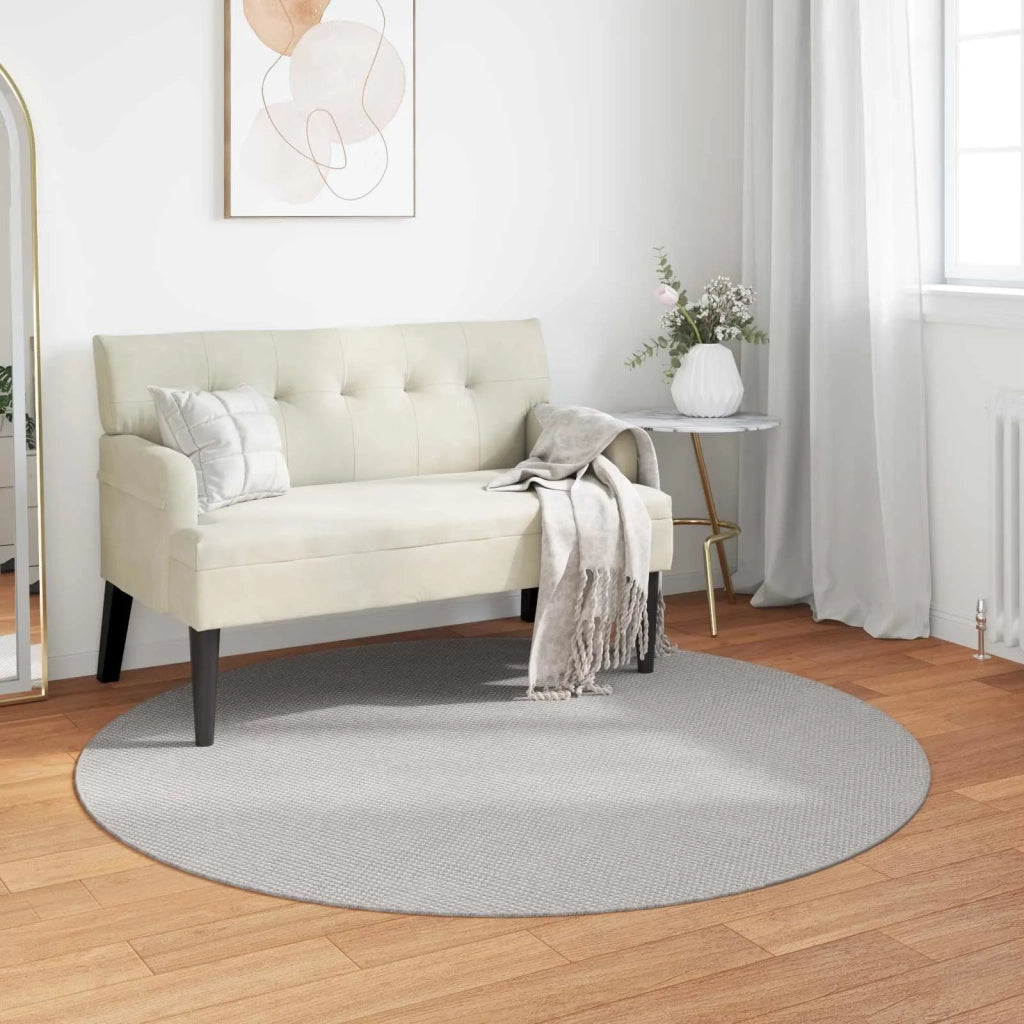 Tappeti per area Rotondo LUGO Crema e Grigio Ø 120 CM 42022723