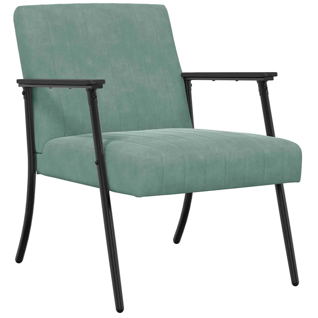 poltrona Verde Mare 59 x 75 x 78 cm Velluto