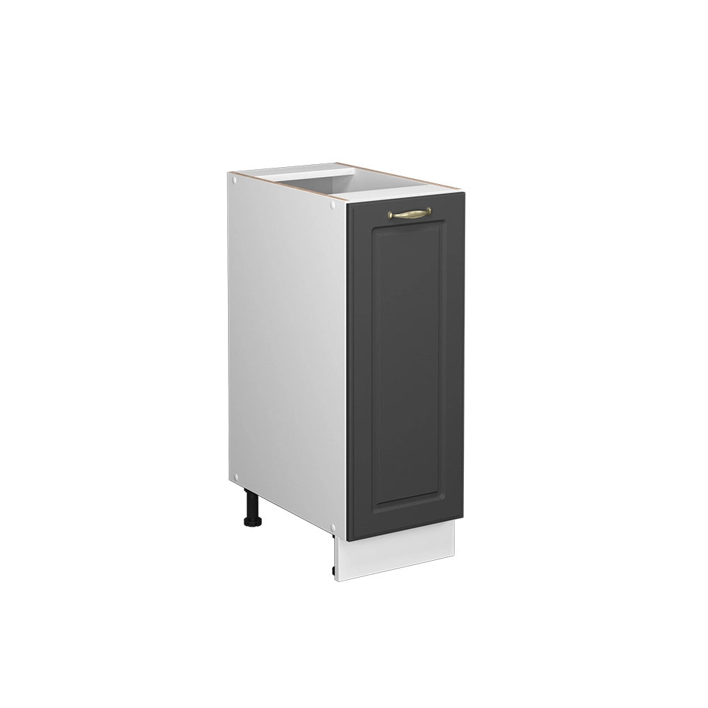 Armadio cucina dispensa alto Fame-Line Antracite-oro/Bianco 30 cm senza piano di lavoro Vicco