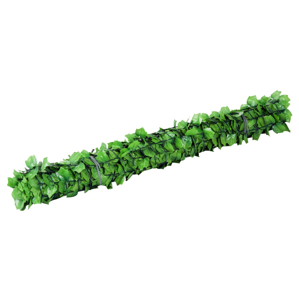 Recinzione Decorativa con Foglie Artificiali ¨C Zephmum ¨C Verde 300x150 cm
