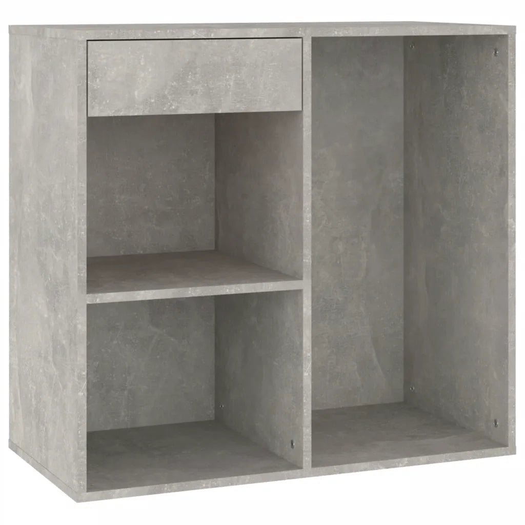 Armadietto per Cosmetici Grigio Cemento 80x40x75 cm in Legno 808841