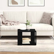 Tavolino da salotto Rovere Nero 40 x 40 x 30 cm 862607