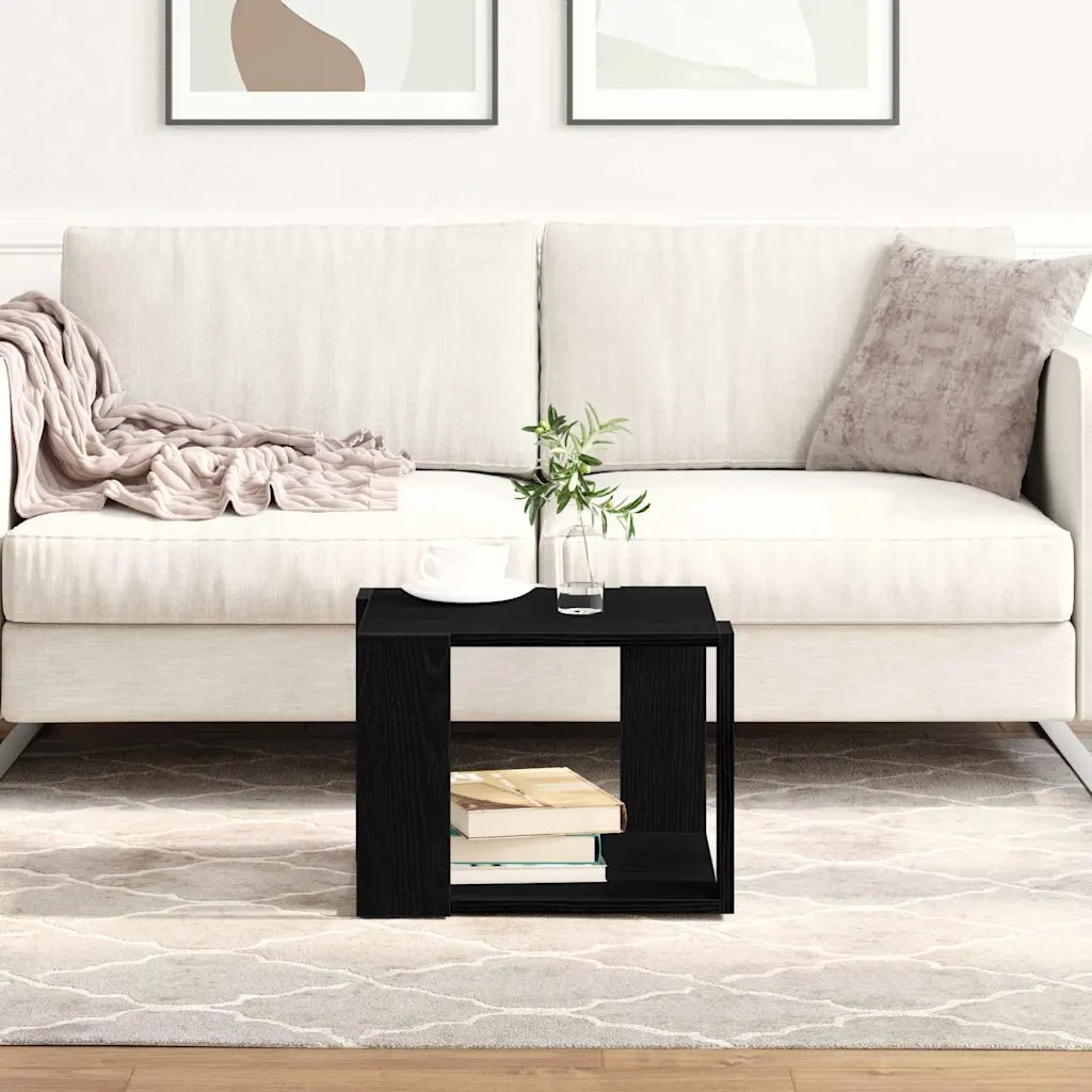 Tavolino da salotto Rovere Nero 40 x 40 x 30 cm 862607