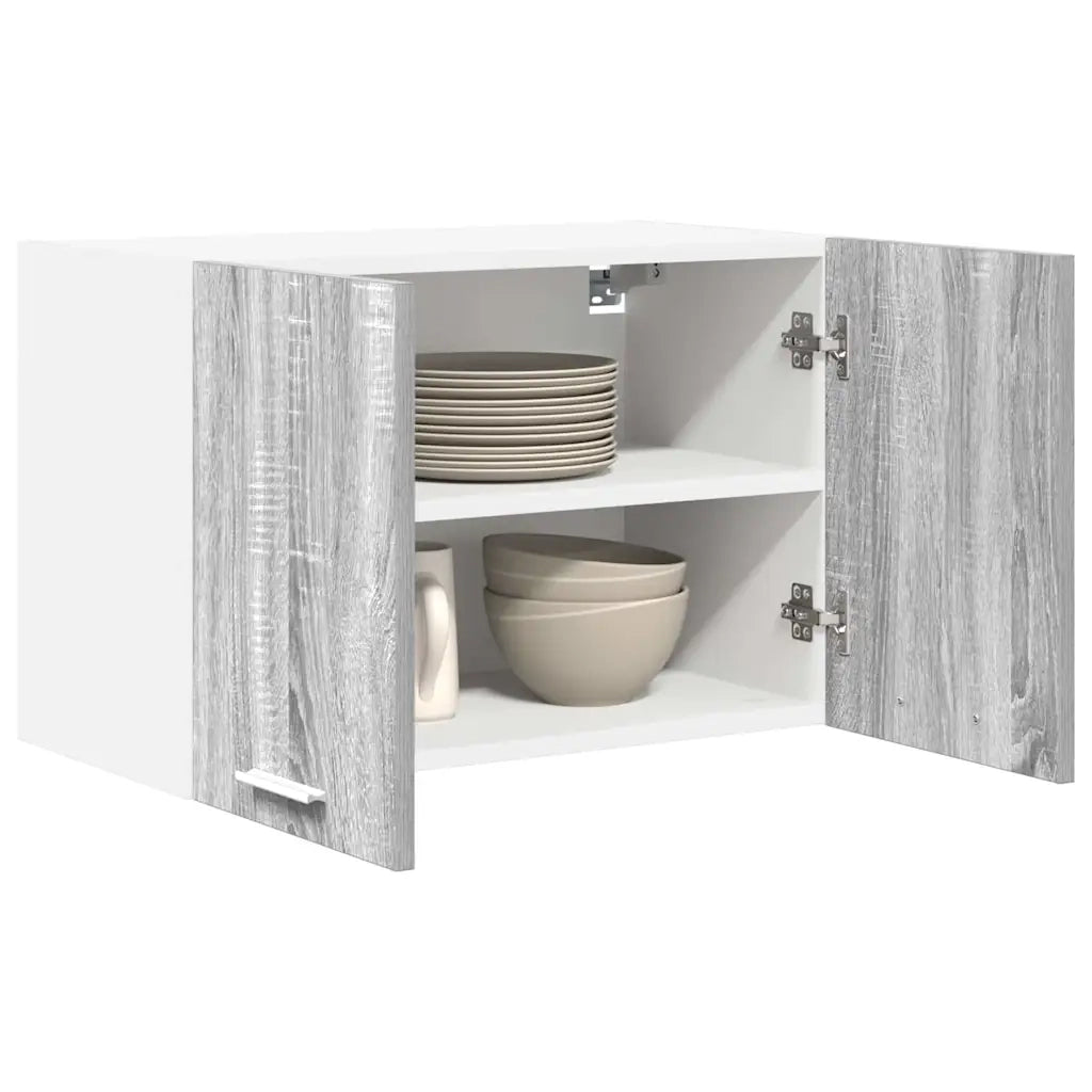Armadio pensile Grigio Sonoma e Bianco 60 x 31 x 40 cm 884172