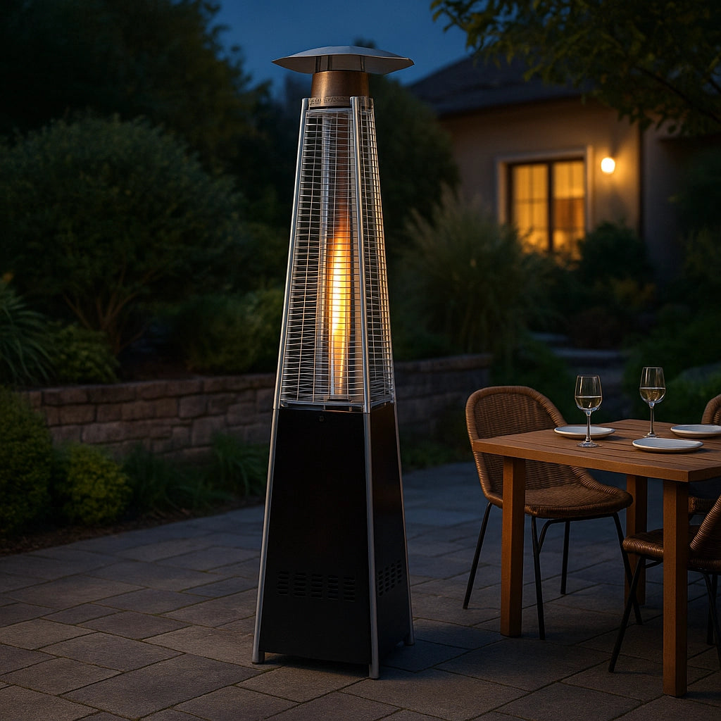 STUFA AEREA PER PATIO A GAS GPL HEXAGON 12,5 KW – NERA – MOD. LBH
