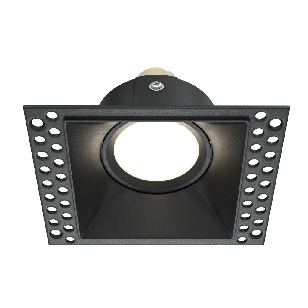 Maytoni Lampada da incasso Dot 1 luce GU10 nero alluminio