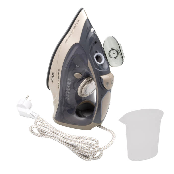 Ferro da stiro a vapore 3200W con piastra in ceramica, colpo vapore 80 g/min e serbatoio 350 ml, funzione antigoccia - Sogo