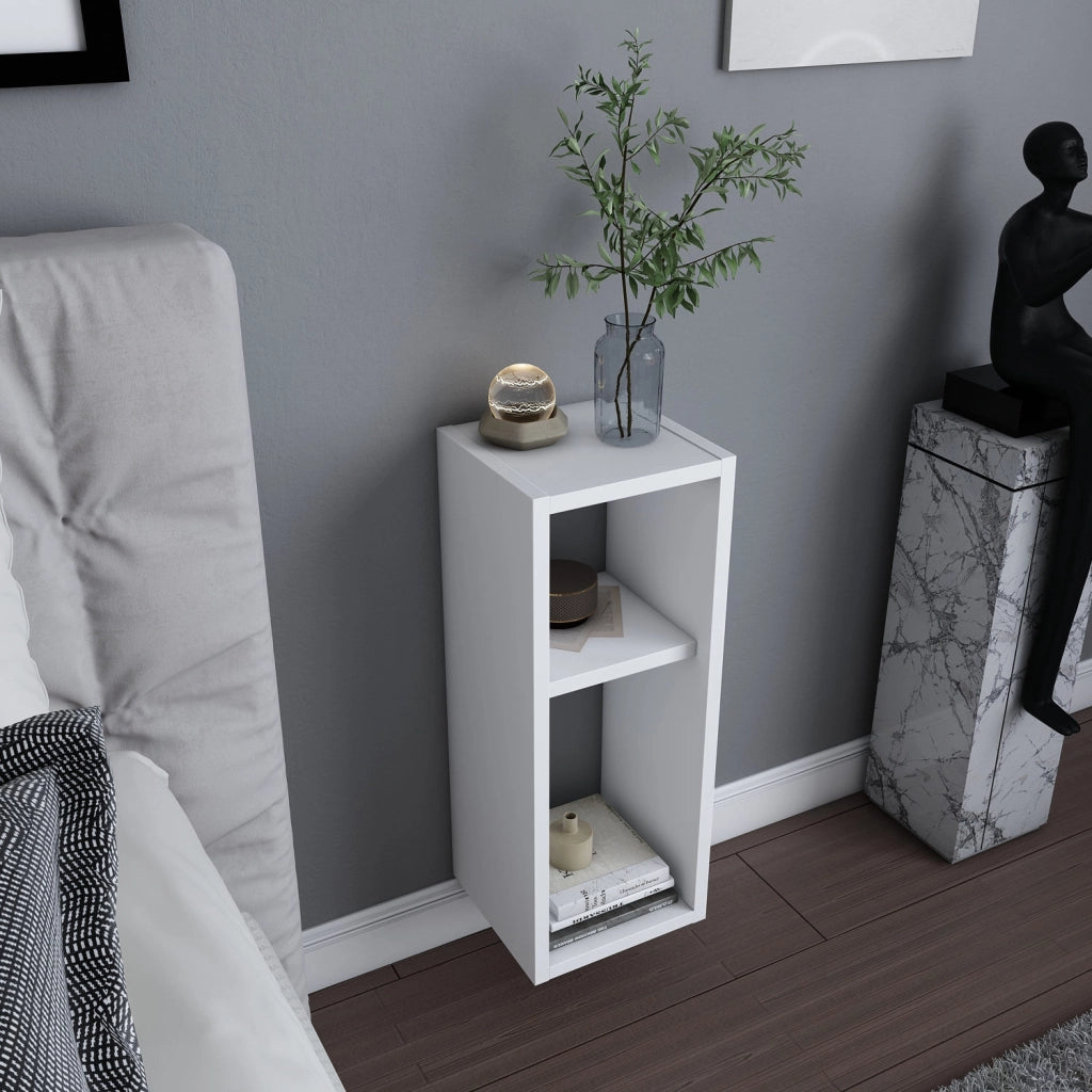 Comodino in legno "Sault" - 23 x 22 x 60 cm - Bianco