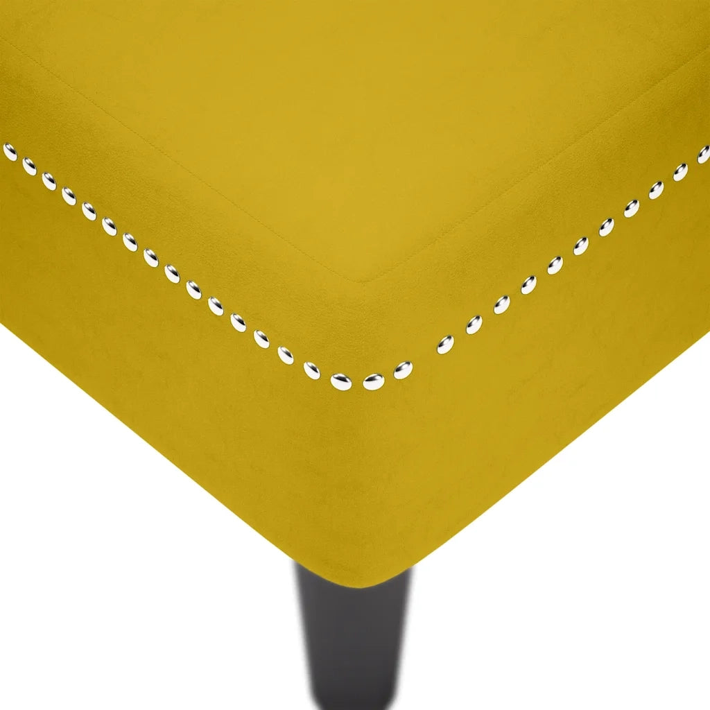 Sdraio con Cuscino e Bracciolo Destro in Velluto Giallo CFW4458803