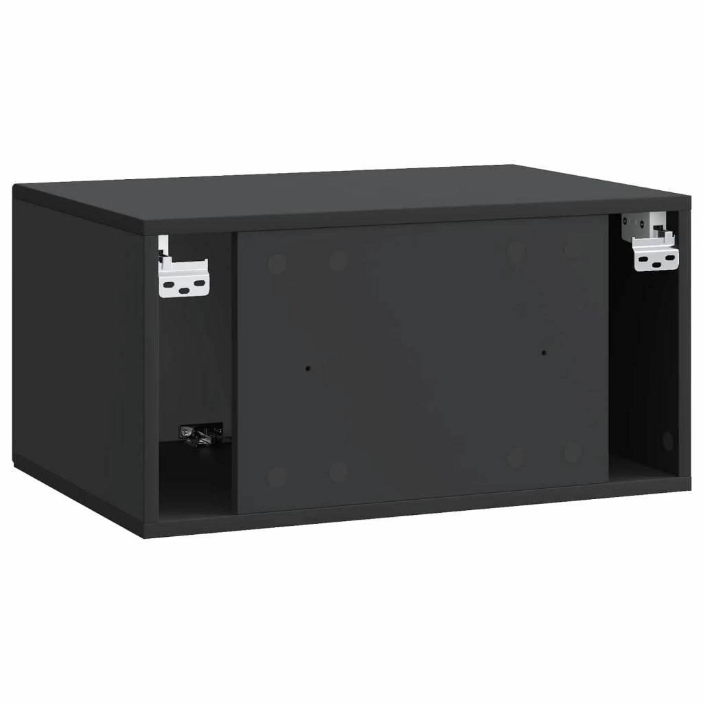 Mobile Porta TV da Muro Nero 59,5 x 41 x 30 cm