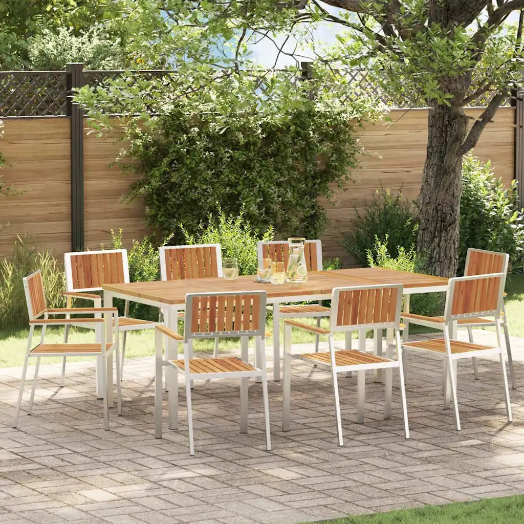 Set da pranzo per esterni 9 pcs Legno di Acacia Massello 3334796
