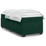 Giroletto a Molle con Materasso Verde Scuro 100x200 cm Velluto 3285266