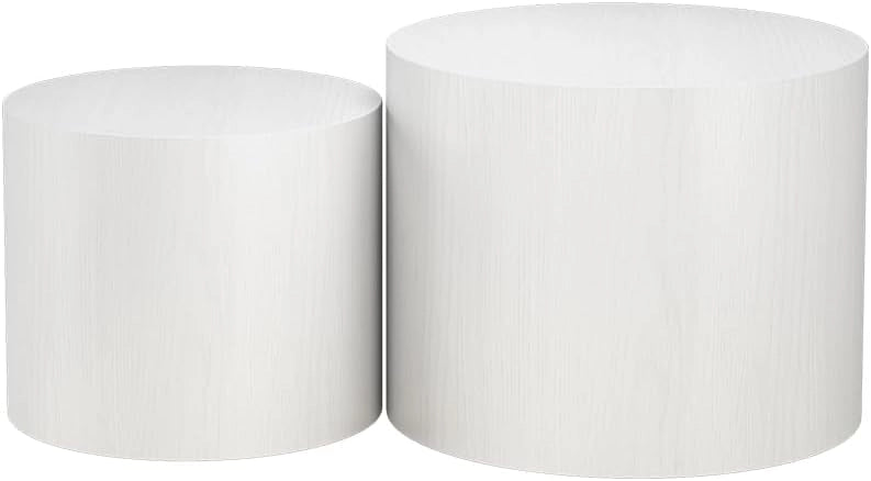 Set di tavolini Giva, Nero, 48 x 48 cm, adatti come tavolini da salotto e per aree lounge