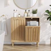Portabiancheria con Cesto Estraibile ¨C MINIMAL ¨C Rovere, Freestanding