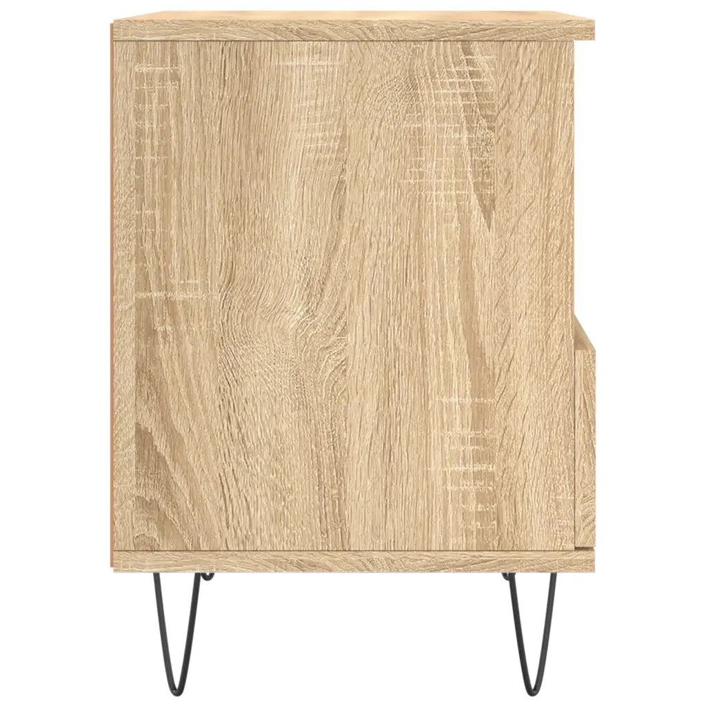 Comodino Rovere Sonoma 40x35x50 cm in Legno Multistrato 830626