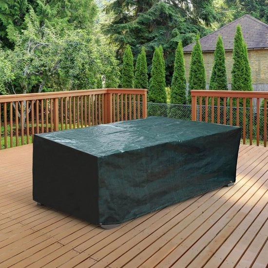 Ottomana per giardino, ottomana per giardino impermeabile 200 x 160 x 70 cm, grande ottomana per giardino impermeabile, grande ottomana per giardino impermeabile, ombrellone per tavolo e seduta di rattan, copertine per tavolo da giardino, verde