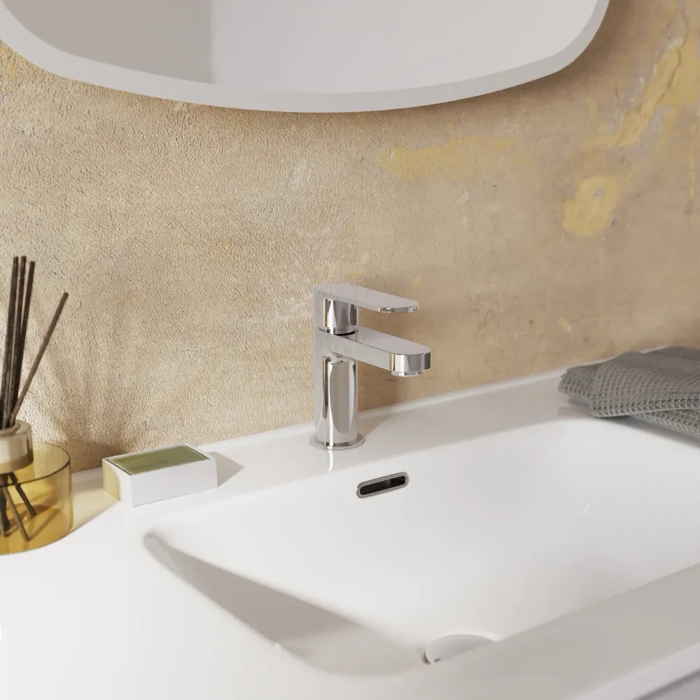 Set miscelatori lavabo 13cm bidet miscelatore doccia monocomando cromato | Margot