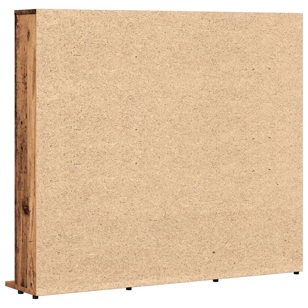 vidaXL Mobile Porta CD Legno Antico 50x33x117,5 cm Legno Multistrato