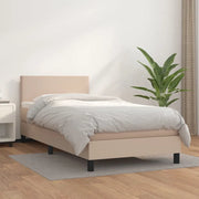 Giroletto a Molle con Materasso Cappuccino 90x190 cm Similpelle