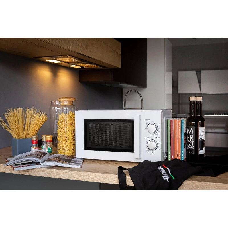 Forno a Microonde Combinato con Grill - 1000 Watt - 20 Litri - Bianco