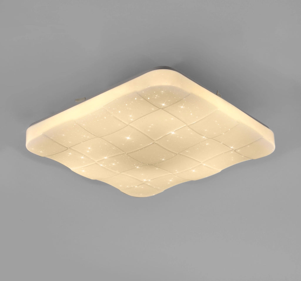 Plafoniera LED Polux Polaris 43cm quadrata con telecomando