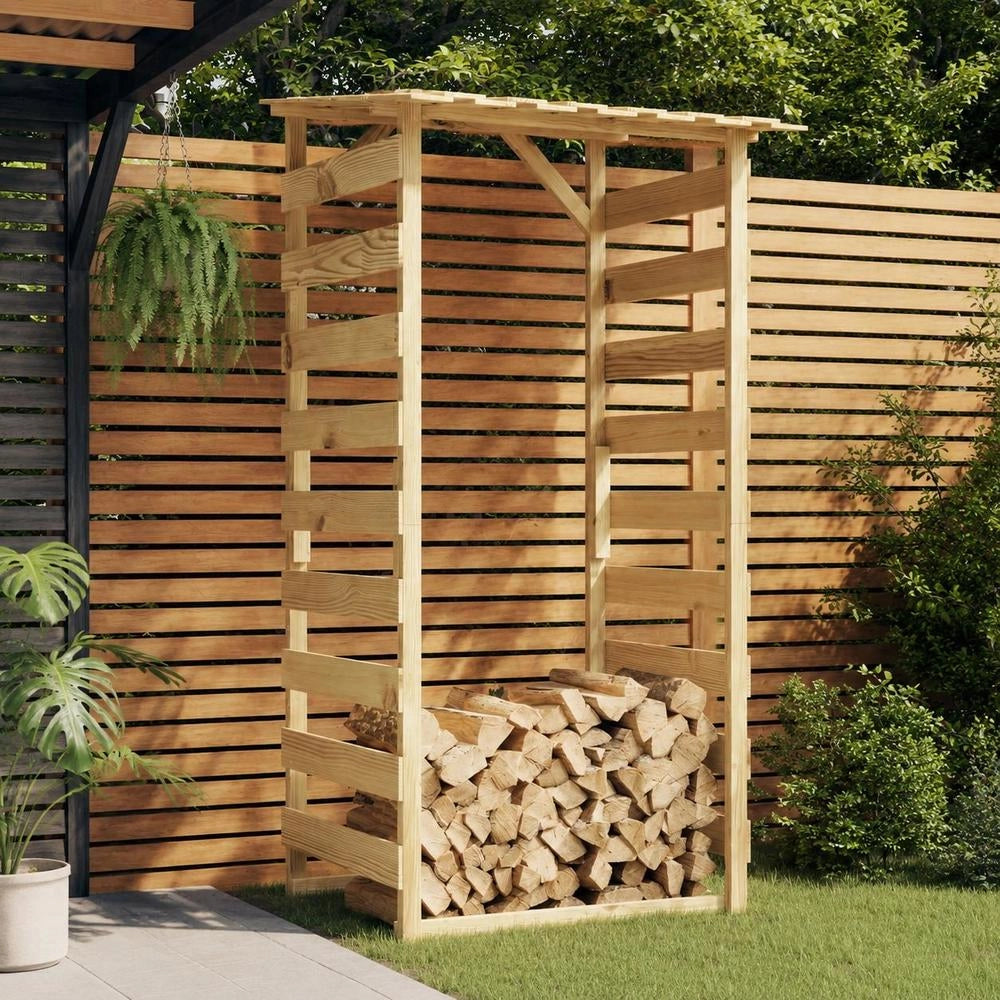 Pergola With Roof 100x90x200 Cm Impregnated Pine Wood