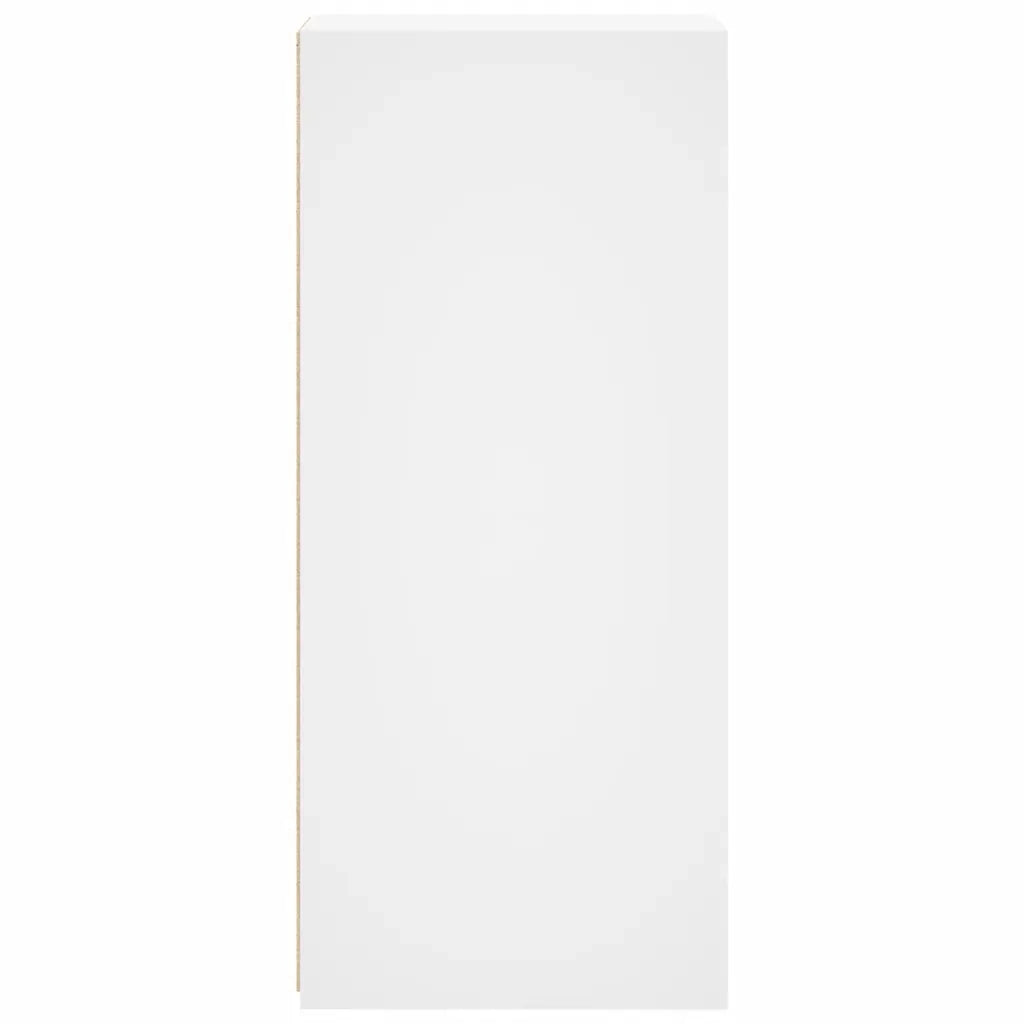 Credenza Bianca 30x41x93 cm in Legno Multistrato
