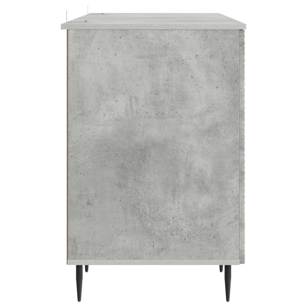 Scrivania con lo scaffale Grigio Cemento 142,5 x 50 x 75 cm 3414606