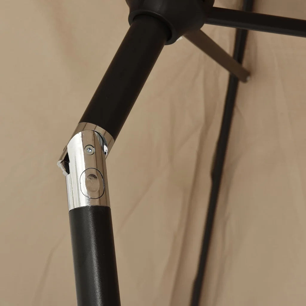 Ombrellone da Esterni con Palo in Metallo 300 cm Grigio Talpa 44500